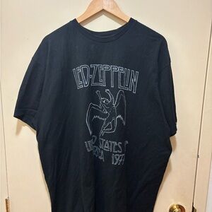 Led Zeppelin Black Graphic Tee